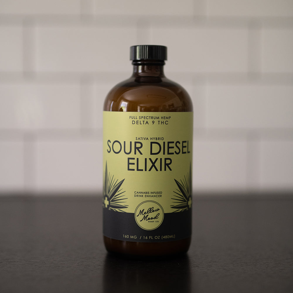 Sativa Elixir D9 : Sour Diesel Strain Mellow Mood Hemp Co Sativa Elixir D9 : Sour Diesel Strain Mellow Mood Hemp Co