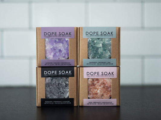 DOPE SOAK : CBD Bath Bomb Gift Set